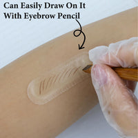 Eyebrow Stencil Kit, 20PCS Disposable Eyebrow Tattoo Practice Skin for Women & Beginners, Brow Mapping Tape Strips, Practice Bandage Ideal for Precision Brow Design