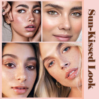 Mikloven 2-in-1 Freckle Stamp & Liquid Eyeliner Pen – Waterproof & Smudge-proof, Fine Tip Marker for Natural Lifelike Freckle Makeup & Defined Eye Look, Gentle & Skin-Friendly (Medium Brown-1PCS)