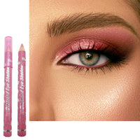 LYNTYAOU Rose Pink Eyeshadow Stick, Cream Eye Shadow Crayon Pencil, Shimmer Pearl Bright Color, Natural Glitter Eyeshadows Pen, High Pigmented Eyes Makeup Highlighter Eye Liner