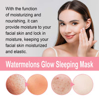 2pcs Watermelon Face Cream, Watermelon Skin Care, Watermelon Essence Face Cream, Lighten Acne Spots, Moisturising & Whitening Face Cream, 2pcs*50ml