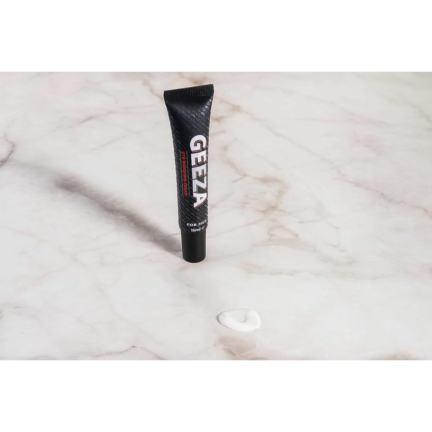 Geeza Men's Eye Cream Reduce Dark Circles and Puffiness, Advanced Formula Male Eye Bag Removal, Designed to Improve Elasticity, Nourish the Under Eyes 15ml