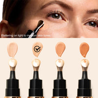 Pothenika Luminous Eye Corrector SPF 45, Flawless Under Eye Brightener, Colour Correcting Under Eye Concealer for Dark Circles, Blemishes and Spots, Full Coverage Eyes Foundation Cream (Fair)
