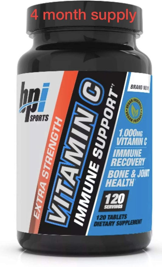 Vitamin C - 4 Month Supply - one a Day- Powerful 1000mg Per Day Immune Support - Vitamin C Supplement- Vegan Friendly, Non-GMO, Gluten & Soy Free - All Natural VIT C Immunity Booster