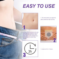 60 PCS Natural Herbal W Patches, Skin Kind Patch, Targeted Belly HIPS Thighs Burning, Fast W Healthy, Natural Reduction, Skin-Friendly Detox Patches