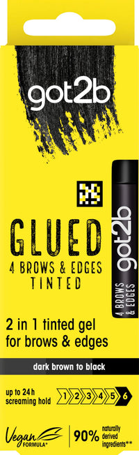 Got2B got2b Glued 4 Brows & Edges Tinted Gel Black 16mL