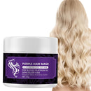 DMQ Purple Toning Hair Mask 50g, Intensive Toning Hair Mask for Lightened & Highlighted Cool Blonde Hair,Deeply Nourishing Damaged Hair,Deep Nourish Brighten Hair,Travel Size