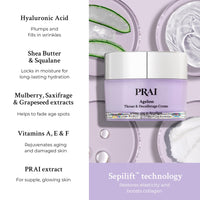 Prai PRAI Ageless Throat & Decolletage Creme 50ml - Anti-Ageing, Collagen Boosting Skincare Cream - Tightens & Firms Skin, Reduces Wrinkles - Luxury Neck Moisturiser With Hyaluronic Acid - 7 Day Results