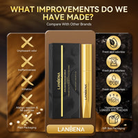 LANBENA Eyelash Growth Serum - Eye Lash Enhancing Serum Natural Nourishment for Fuller, Longer Lashes & Defined Brows | 3mL/0.10 fl oz - Cold-Pressed Formula, Vegan & Cruelty-Free