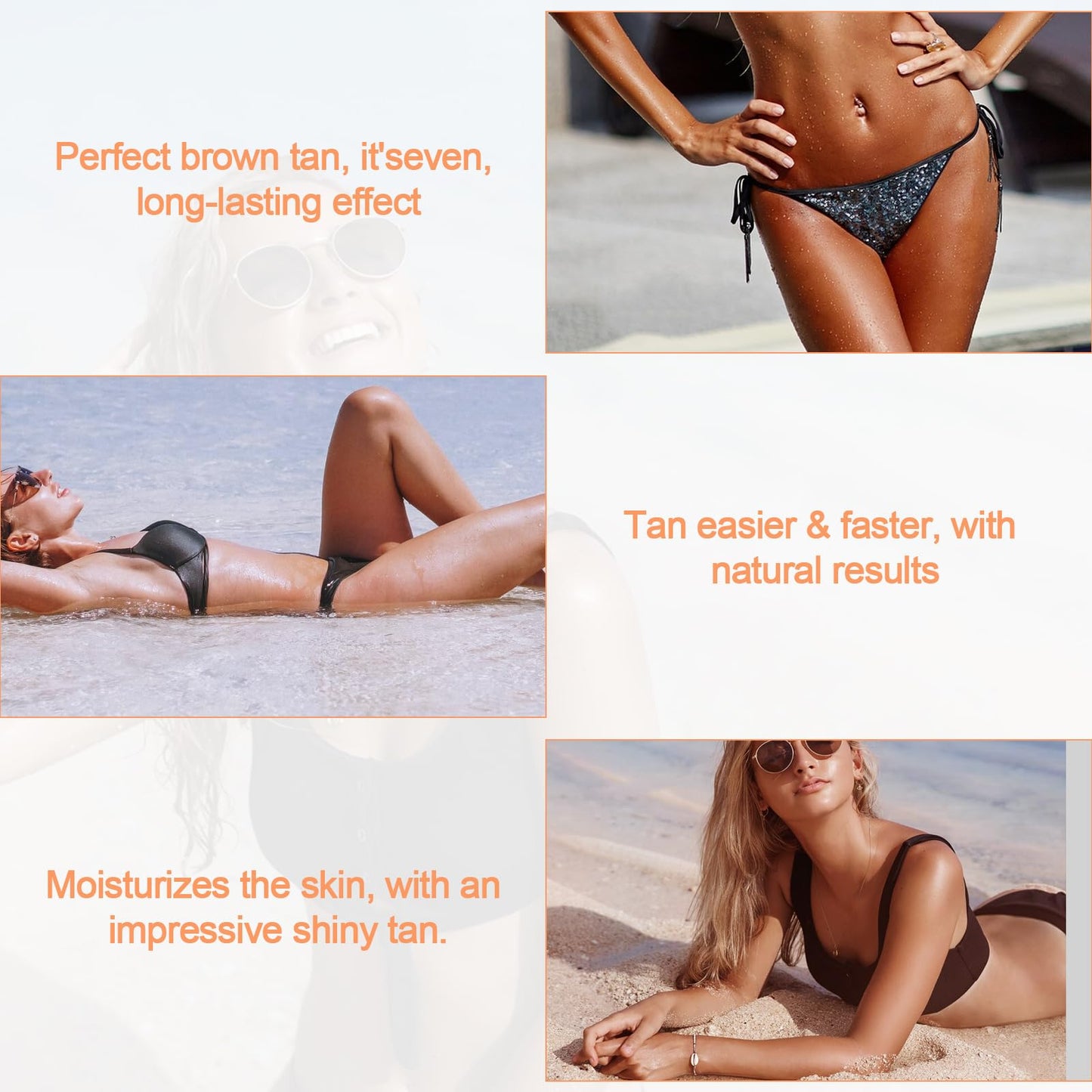 Samkeen Intensive Tanning Gel 150g, Natural Tanning Luxe Gel, Sunbed Cream, Tanning Gel for Indoor Tanning Beds, Achieve a Natural Tan Skin, Outdoor Sunlight, 2024 New Tanning Cream Gel