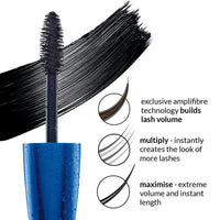 Avon Ultra Volume Waterproof Mascara Blackest Black, with Exclusive Amplifibre Technology for Full Lash Volume that Lasts all Day, 10ml