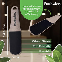 Pedi-wise PEDI-WISE Double Sided Foot File - Extra Large Professional Foot Rasp for Hard Skin Removal - Concave/Convex Shape for Maximum Efficiency - Recommended by Podiatrists - Twin Pack