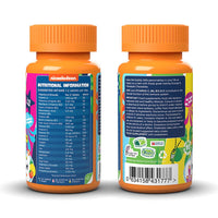 SpongeBob SquarePants Immune Support, 60 Orange & Pineapple Chewables with 12 Essential Vitamins, Vegan, No Added Sugar, for 3-12 Year Olds Duo Pack