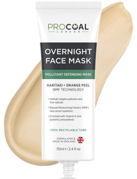 NEW Overnight Face Mask, Hydrating Anti-Pollution Sleep Mask 70ml by Procoal - Fights Pollutants & Replenishes Skin’s Natural Moisture, 100% Recyclable Packaging, Cruelty-Free - Made in UK