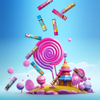 Beauty4Britain Kids Lip Balm Set Sweet Shop - 12 Different Dessert Flavours, Beeswax & Coconut Oil, Colourless, for Girls and Boys