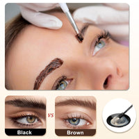 MEITREND Brown Eyebrow Tint Kit - 2-in-1 Eyelash Tint & Eyebrow Dye Dark Brown - Natural Eye Lash and Eye Brow tint - Brown Eyelash Dye Last to 4 Week - Waterproof Brow Dye Fast Colouring