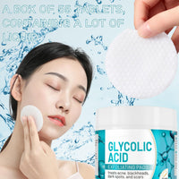 Glycolic Acid Pads - Cleansing Pads - Face Wipes With Vitamins B5, C & E - Face Exfoliator Pad Face Pads Toner Pads - Exfoliating Pads for Skin Repair Treat Acne Reduce Blackheads 50pcs