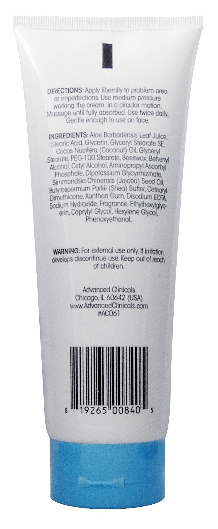 Advanced Clinicals Dark Spot Therapeutic Cream with Vitamin C. Hydroquinone Free. For Age Spots, Blotchy Skin. Face, Hands, Body. Large 8oz Tube. by Advanced Clinicals