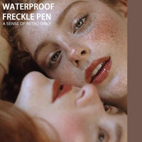 FresFresi Waterproof Freckle Pen for Like-Real Makeup - Fake Freckles & Dots Stamp for Sun-Kissed Look - Long-Lasting Freckle Tattoo Makeup in Coffee Shade