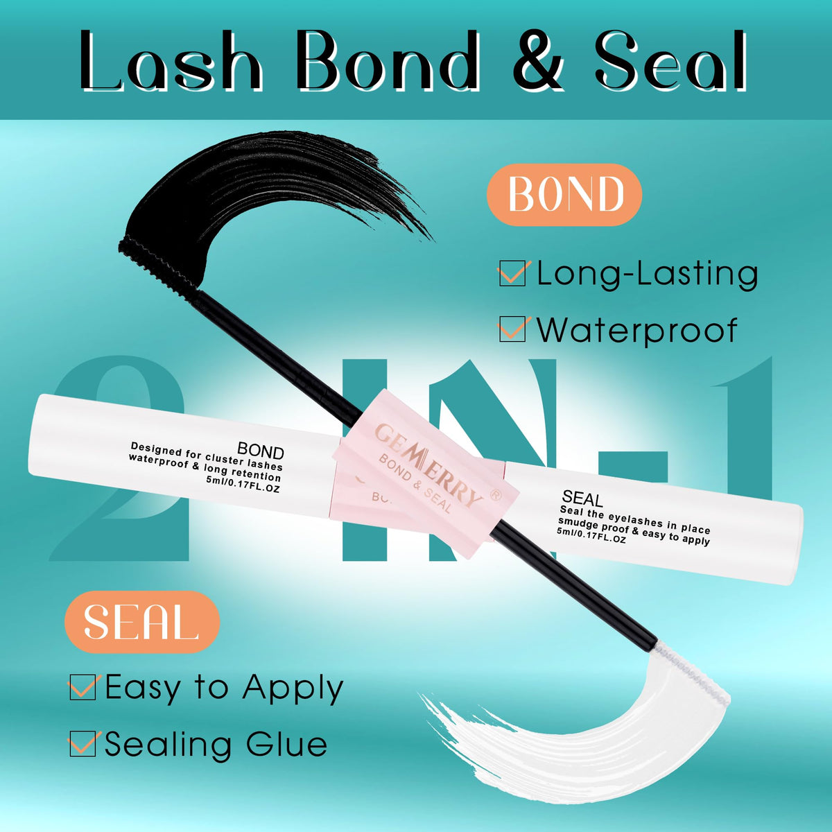 GEMERRY DIY Cluster Eyelash Extensions Kit with Lash Bond and Seal and Applicator for Beginners 280 PCS Individual Lash Cluster Kit 0.07D 10-18 Mix, DIY at Home (30D+40D-0.07D,10-18MIX-KIT)