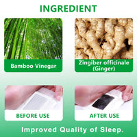 Ganbaro 20 Pcs Detox Foot Patches,Natural Detox Foot Pads with Bamboo Vinegar and Ginger,Foot Patches to Help Remove Toxins & Improve Sleep Quality Enhance Blood Circulation,Stress Relief,Relaxation