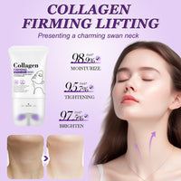 Ledeak Neck Creams for Firming Roller, Moisturizing Collagen Neck Tightening Cream, Anti Aging Lifting Body Moisturizer with Roller, Anti Wrinkle Collagens Neckcream, Reduces Wrinkles & Double Chin