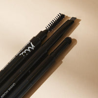 Mii Cosmetics Beautifying Brow Wand, Eyebrow Pencil, 3 in 1 Eyebrow Pen with Brush & Highlighter for Filling, Shaping, & Defining, Soft Brown, Truly Medium