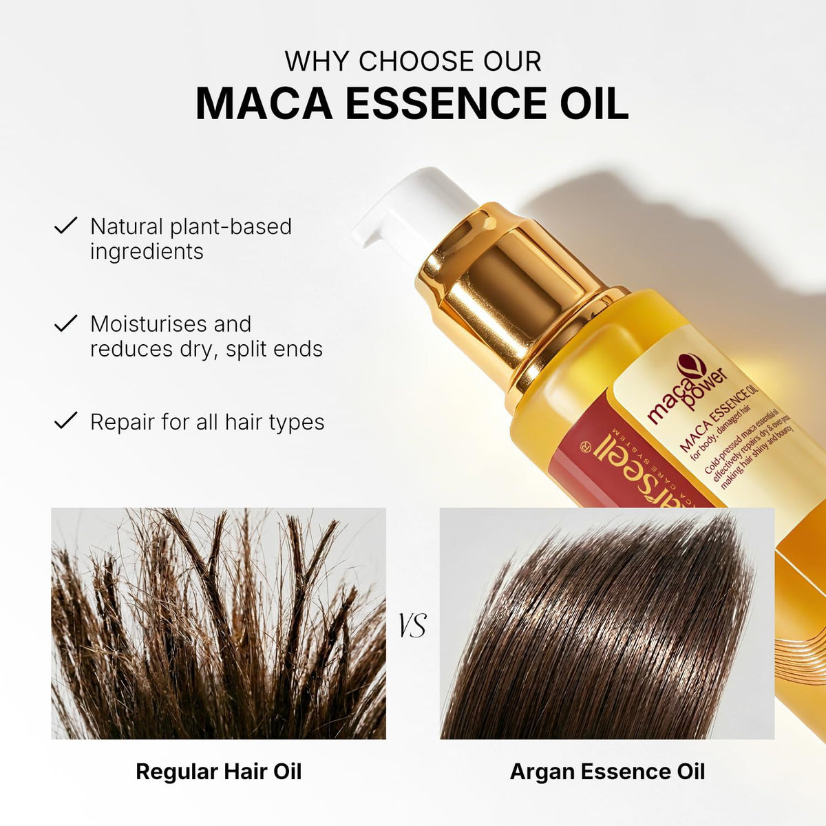 Karseell Hair Oil Argan Oil for Dry Damaged Hair All Hair Types 50ml