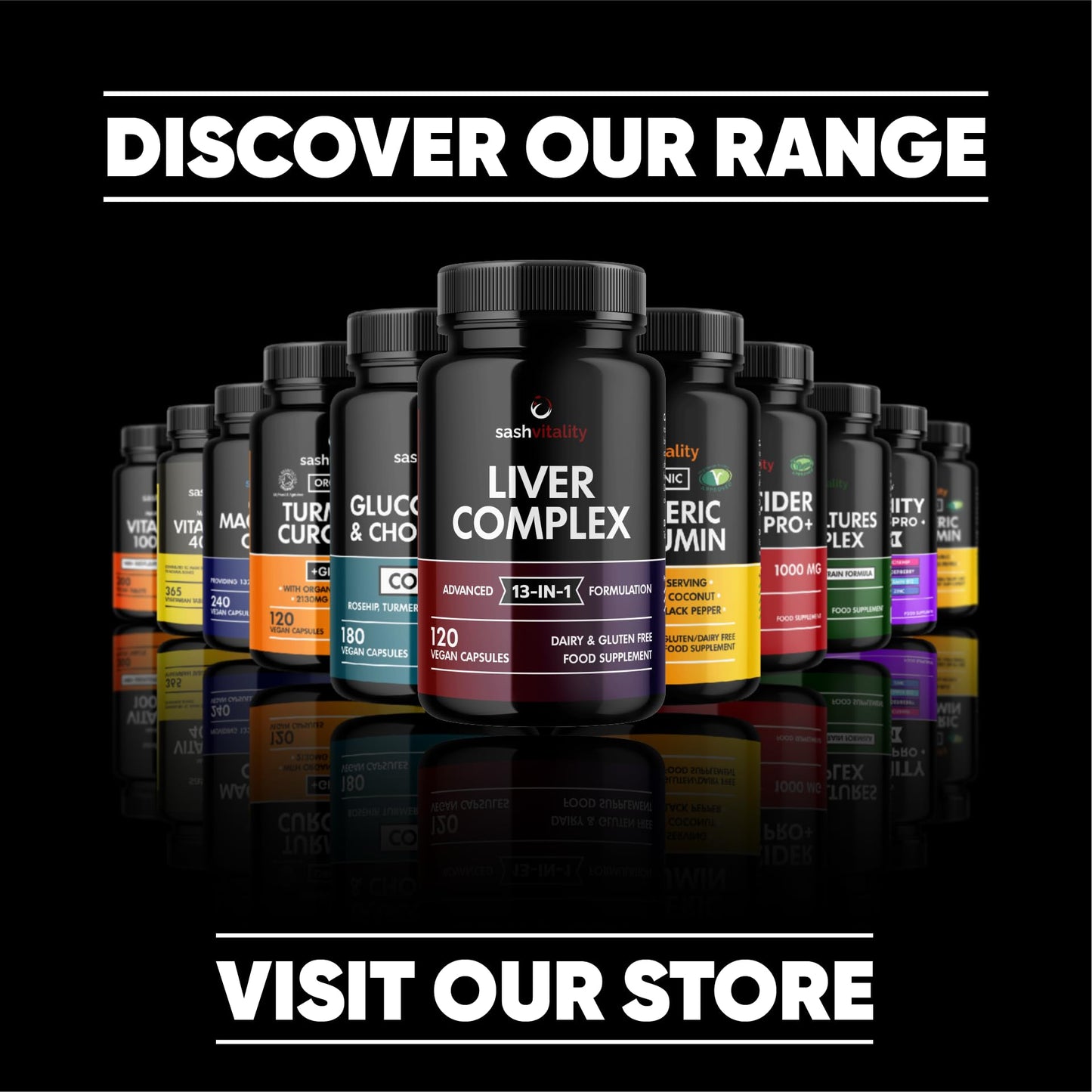 SASH Vitality Vitamin C 1000mg - 200 Vegan Tablets - Added Bioflavonoids & Rosehip - Supports The Immune System and Reduces Tiredness and Fatigue - UK Made Sash Vitality - Anti-Inflammatory - Allery Support