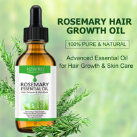 XAYGHE Rosemary Hair Growth Oil, Rosemary Essential Oil, Rosemary Oil for Hair Growth | Eyebrow and Eyelash Growth | Skin Care, 100% Pure Natural Hair Oil Serum, Stimulates Hair Growth, 60ml