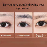 SinceReal 2 In1 Eyebrow-Powder Kit with Palette, Pencil, & Tint, Light Brown & Dark Brown Eyebrow-Powders for Dye & Contouring of Brows