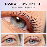 15ml Lash Tint Kit Black, Libeauty Eyelash Dye, Brow Tint Kit, Large Capacity Eyelash Tint, Natural Standard Effect, With a Full Set of Tools for Home and Salon Use