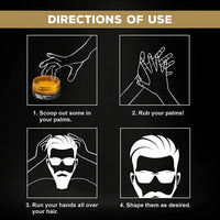 Nish Man Hair Styling Gel, Hair Wax for Men, 07 Gold One, 150 ml | Shine Look | Edge Control | Ultra High Strong Hold | Hair Clay Aqua Wax | Wax Stick Hair | Men's Hair Gel (07 Gold One)