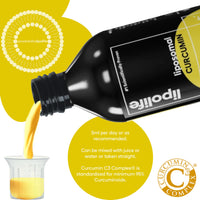 Liposomal Curcumin C3 Complex 240ml – LLT1 High Absorption Liquid Curcumin Supplement for Joint Support, Inflammation & Antioxidant Protection – Advanced Liposomal Delivery, 48 Servings, Lipolife