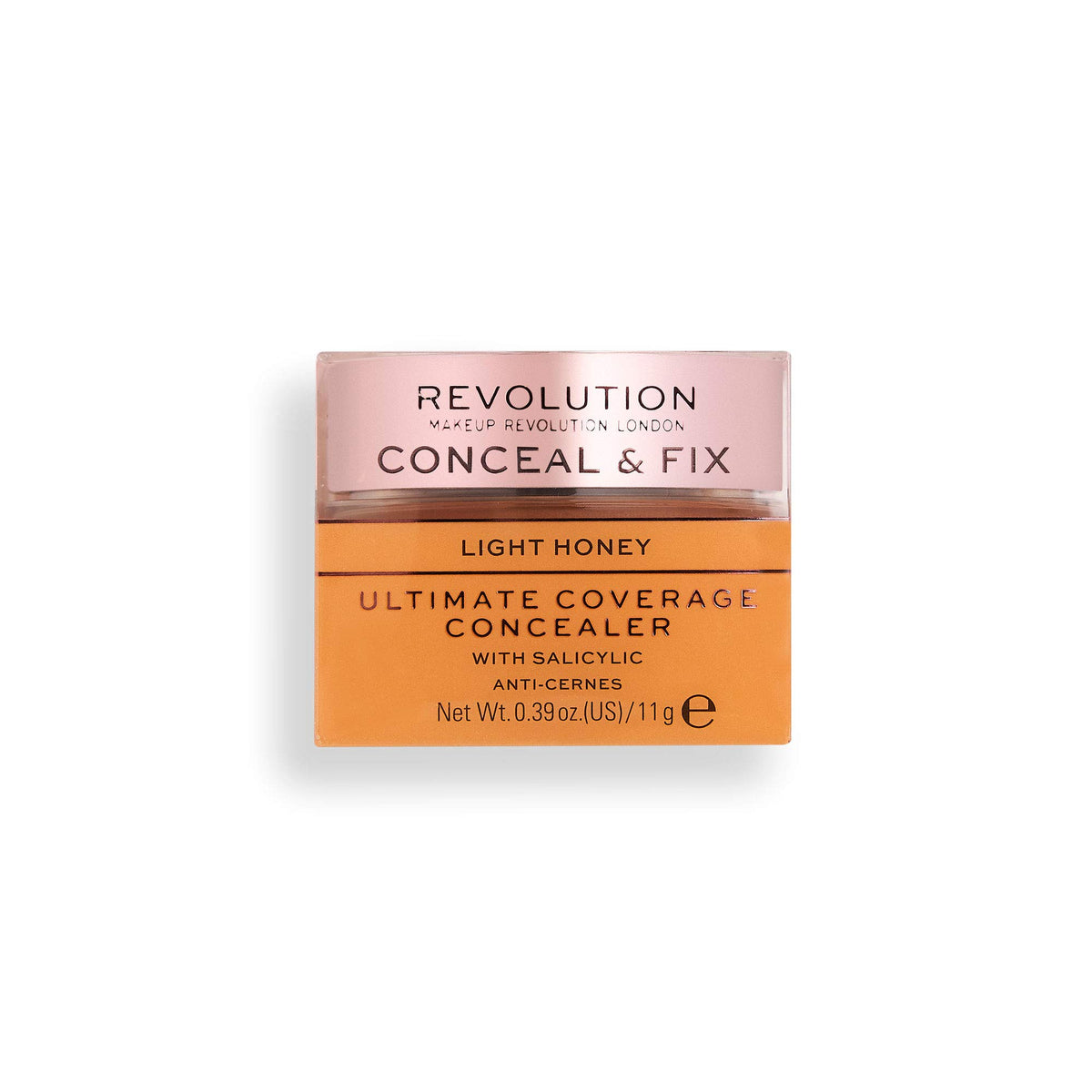 Revolution Beauty London Makeup Revolution, Conceal & Fix, Ultimate Coverage, Concealer, Light Honey, 11g