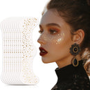 AmiCera Glitter Freckles Face Tattoo, 10 Pcs Face Glitter Freckles Gold for Kids Women, Fake Sparkle Temporary Tattoos Stickers for Girls and Adults Festival Makeup Accessories Face Decor