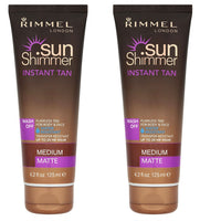 Rimmel London 2 X Sunshimmer Water Resistant Instant Tan Wash Off Matte - Medium