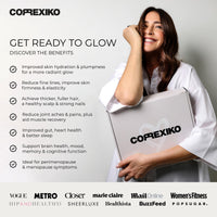 CORREXIKO Marine Collagen Powder & Ultra Omega 3 Supplement Bundle - 10,000mg Double Hydrolysed Collagen Peptides Per Serving & High Strength Omega 3 Capsules - for Hair, Skin & Nails - 30 Day Supply
