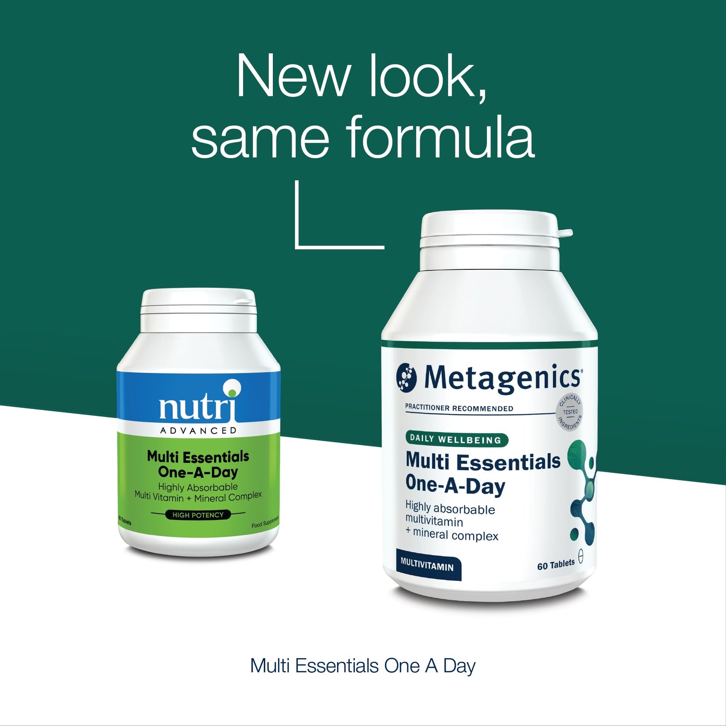 Metagenics Multi Essentials One A Day Multivitamin - 26 Vitamins & Minerals - Vegetarian and Vegan - 60 Tablets