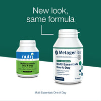 Metagenics Multi Essentials One A Day Multivitamin - 26 Vitamins & Minerals - Vegetarian and Vegan - 60 Tablets