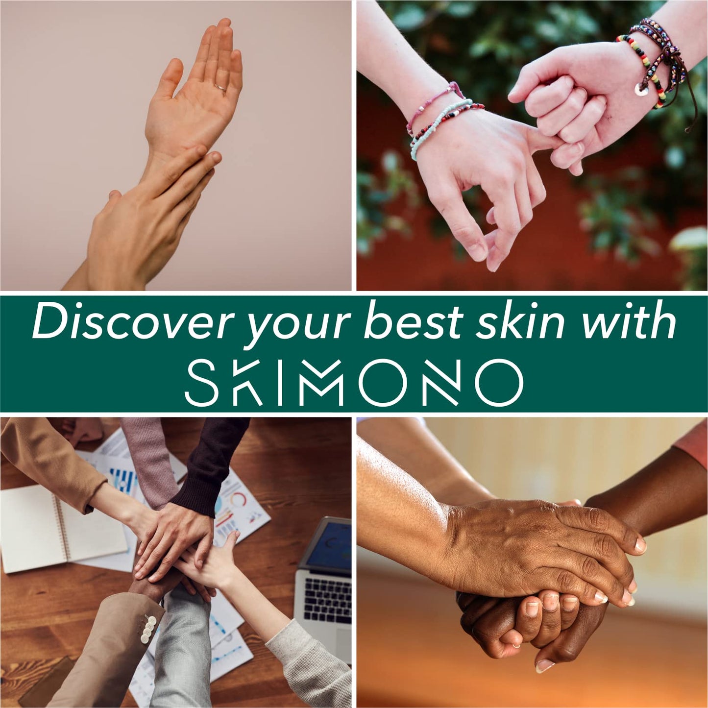 Hydrating Hand Mask Gloves – Pamper Gift Shea Butter and Aloe Infused Moisturising Gloves for Dry Hands, Skincare Treatment with Collagen, Hyaluronic Acid - Luxury Home Spa by SKIMONO (4 Pairs)