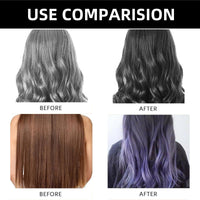 Hair Dye Shampoo,Hair Dye Sham-poo,Instant Ha-ir Dy-es Shampoo,Ha-ir Colour Sham-poo Care,3 In 1 Instant Hairs D-ye Sham-poos,Easy to Use Shampoos D-ye,Colour Shampoos to Cover Grey Hairs,Purple