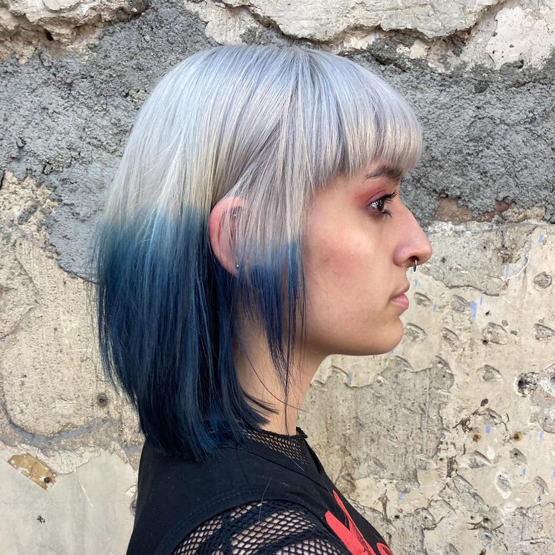 Crazy Color Metallic Silver Semi-Permanent Hair Dye. Highly Pigmented Blonde Toner Conditioning & Oil Nourishing Vegan Formula | No Bleach or Ammonia | 100ml