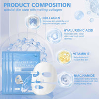 Allony Biodance Bio-collagen Real Deep Mask, Bio Collagen Face Mask, Bio Collagen Mask Overnight, Deep Hydration, Firming and Repairing(4pcs)