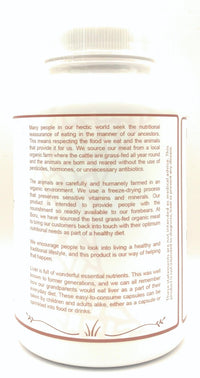 Boru Supplements Boru Grass Fed Irish Beef Liver Powder Undefatted 150 grams No additives (not capsules)