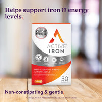Solvotrin Active Iron Supplement 14 mg – Helps Support Iron & Energy Levels – Gentle, Non-Constipating, Highly Absorbed – 30 Capsules, 1 Month Supply