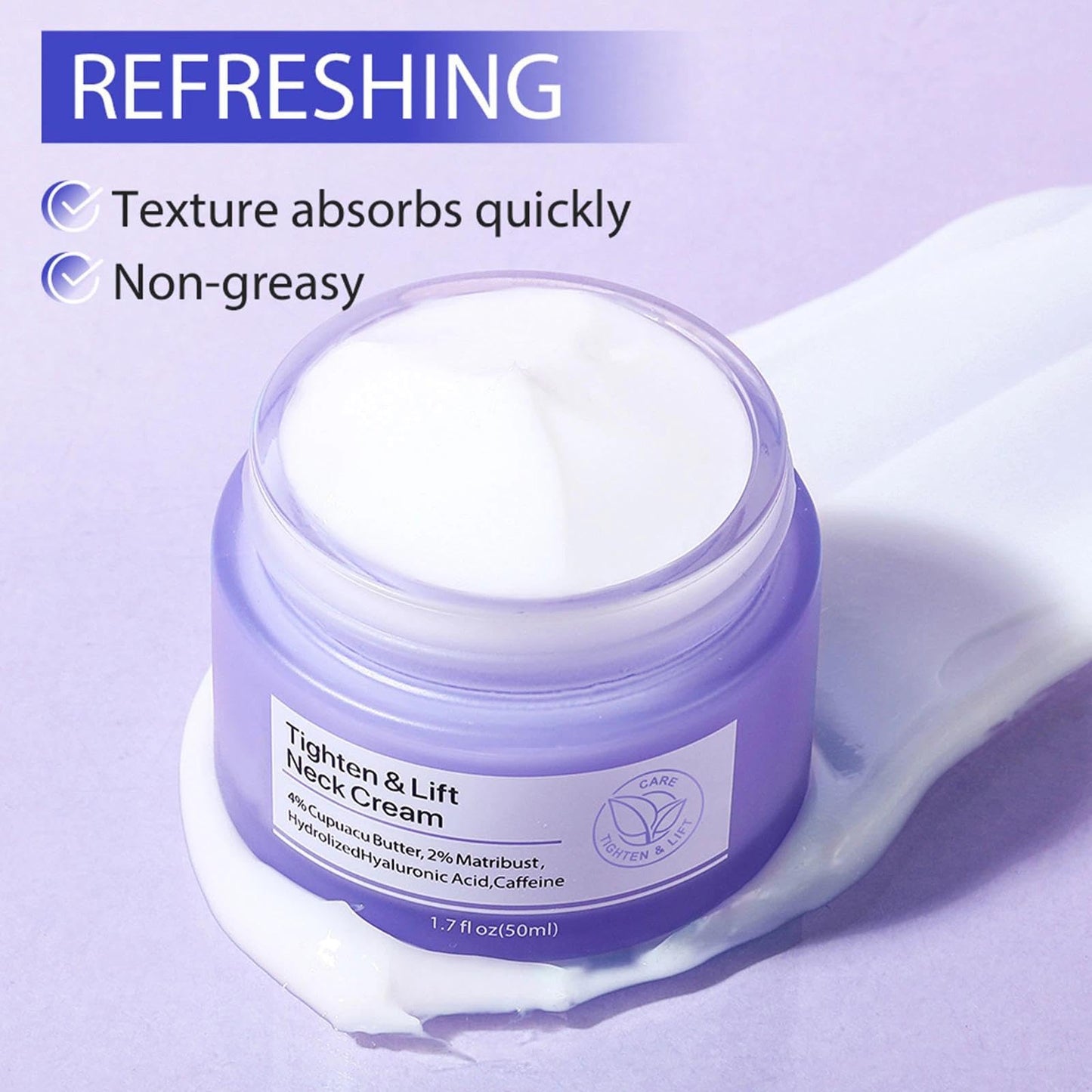 DRIPDRIP Advanced Neck Firming Cream| Anti Aging Smoothes Wrinkles Skin Tightening And Repair Decolletage | Best For Tightening Sagging Skin,Tighten & Lift Firming Neck Cream(50ml)