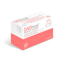 DAOhead- for The Dietary Management of Migraine Caused by DAO Deficiency/Histamine Intolerance - 60 EFICAPS Capsules with Gastro-Resistant Tablets - DAO Enzyme, Vitamin B6, B9, B12 and Caffeine