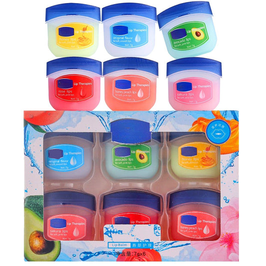 FANFALUV Lip Balm Set-Multipack,6 Packs Long Lasting Lips Natural Moisturizer Intensive Lip Repair for Cracked, Dry and Chapped Lips