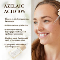 ecodrop essential oils Ecodrop Azelaic Acid & Hyaluronic Acid Serum - 30ml | Daily Gentle Anti-Ageing Skincare for Face Reduces Acne, Redness, Dark Spot Blemishes & Brightens All Skin Types | Vegan & Cruelty-Free