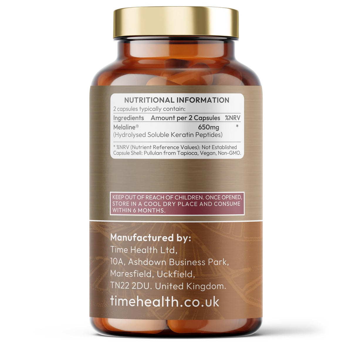Time Health New: Sun-Kissed - Clinically Proven Tan Accelerator - Darkens Skin By Up to 2.5X - Prolongs Tan - Provides UV Protection - Made with Melaline® - Tanning Supplement - UK Made - Zero Additives